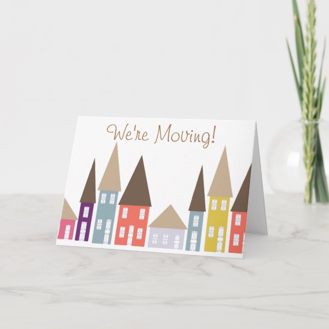 Umzugshaus Ankündigung (Vorderseite)