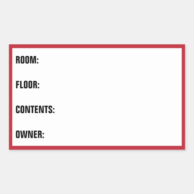 Umzugsmarken - Speicherkartenträger Rechteckiger Aufkleber (Vorderseite)