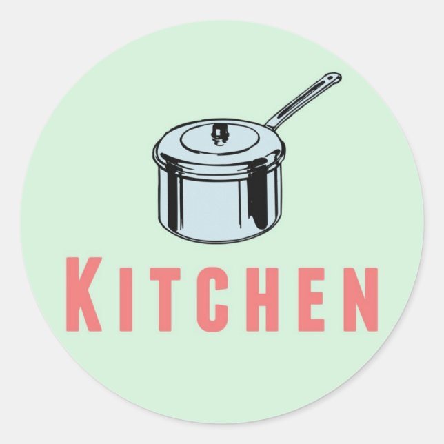 Umzugsschachtel Runder Aufkleber (Vorderseite)