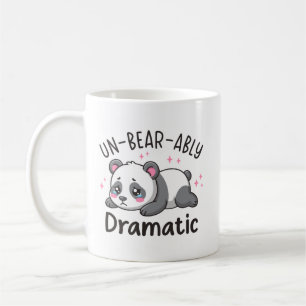 Un-bear-ably Dramatisch - Süßes trauriges Panda Wo Kaffeetasse