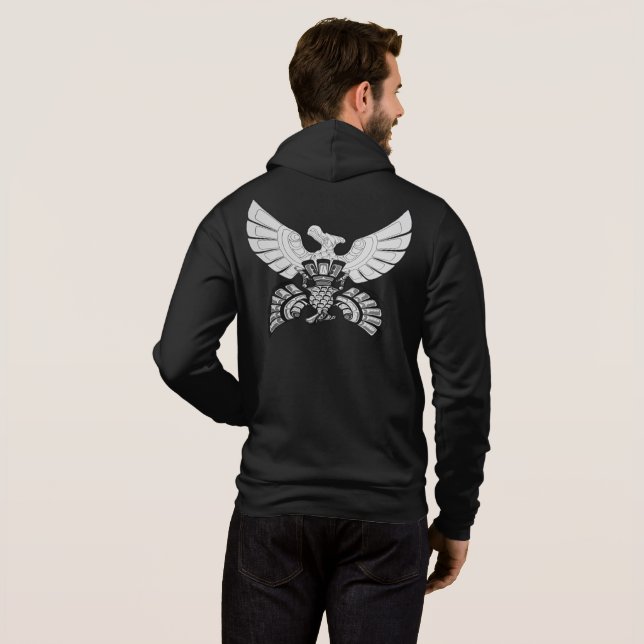 UN-Bekleidung - Unequivocal Mirror Eagle Hoodie (Schwarz voll)