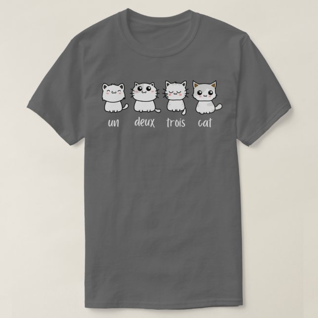 Un Deux Trois Cat Essential TShirt (Design vorne)