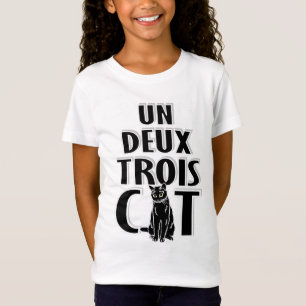 Un Deux Trois Cat Französisch Katzen T-Shirt