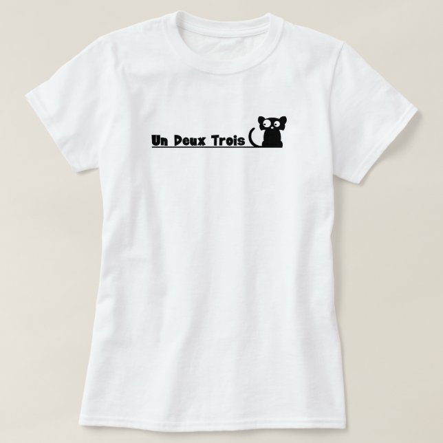 Un Deux Trois Cat T-Shirt (Design vorne)