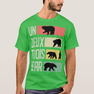 Un Deux Troix Bear Funny Bear Tierzoo Lover 195 T-Shirt