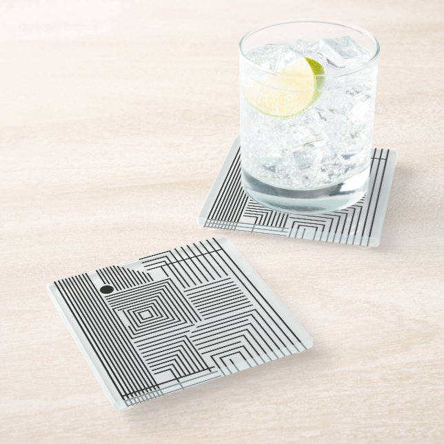 Un Distinto (Día) Glasuntersetzer (Schrägansicht)