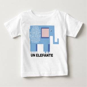 Un Elefante Spanisches Kinderzimmer Baby T-shirt