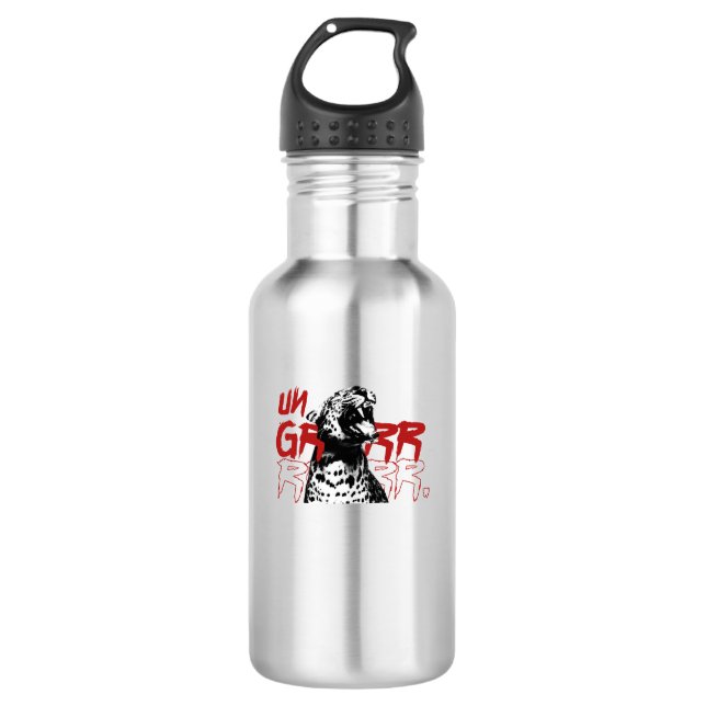 UN GRRR trendige Wasserflasche 🐆 🔥 (Vorderseite)