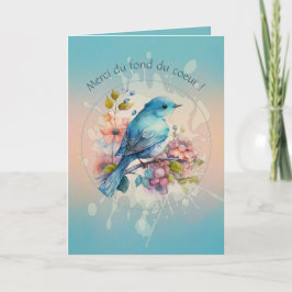 Un merci tendre aux couleurs d’aube karte