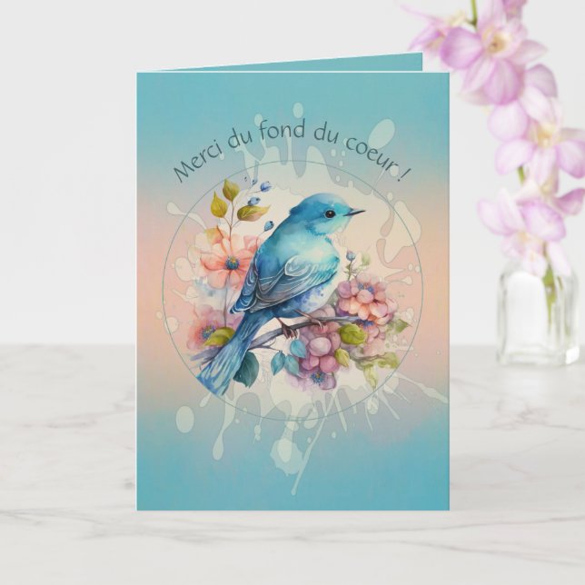 Un merci tendre aux couleurs d’aube karte (Orchidee)