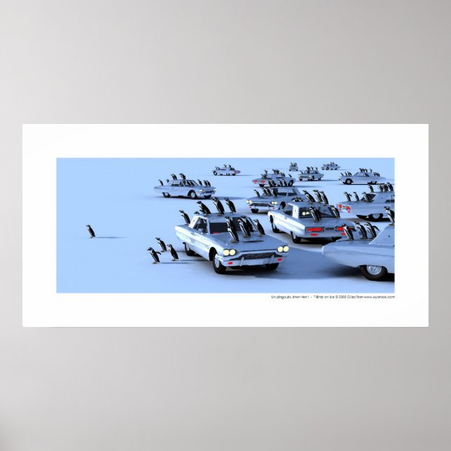 Un pingouin, sinon rien ! - T-Vögel auf Eis Poster (Vorne)