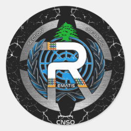 UN-REMAT-AUFKLEBER RUNDER AUFKLEBER