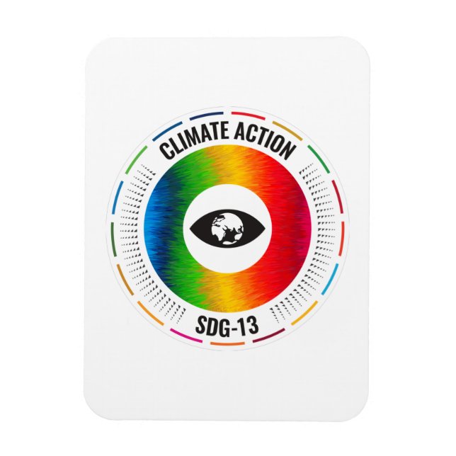 UN SDG Global Goals Climate Action Magnet (Vertikal)