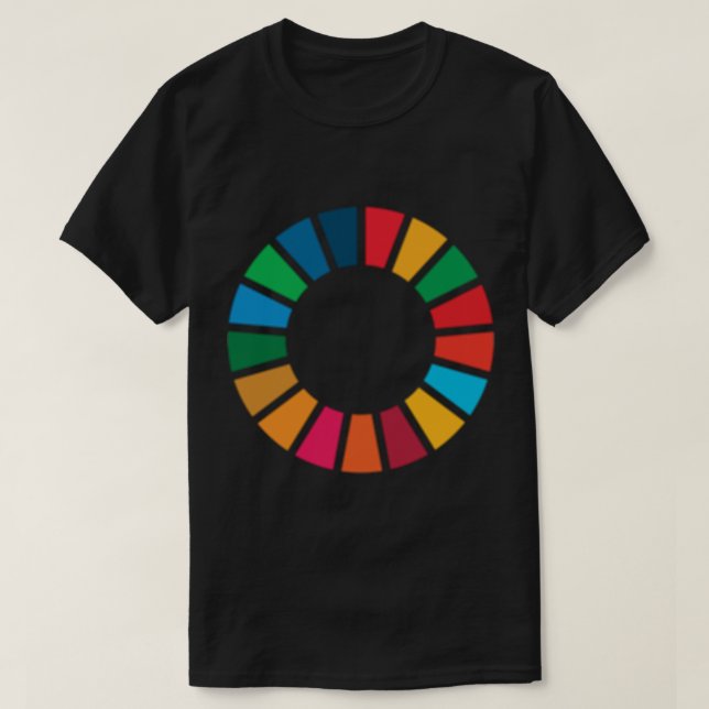 UN SDGs UN Global Goals Logo für die Vereinten Nat T-Shirt (Design vorne)