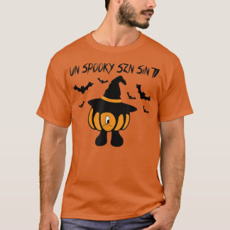 Un Spooky Szn Sin Ti Sad Pumpkin Halloween Funny T-Shirt