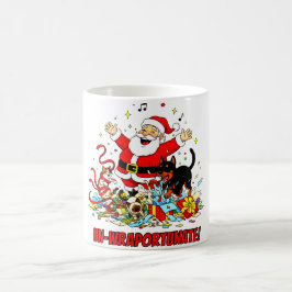 Un-wraportunate: Santas Geschenk entfesselt Kaffeetasse