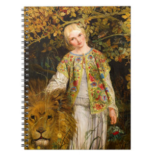 Una and the Lion, 1860 von William Bell Scott Notizblock