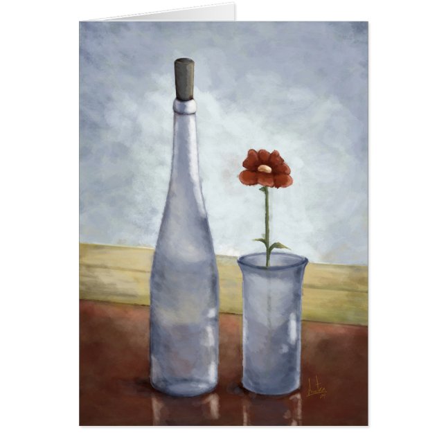 Una Flor/A Blume. Karte (Vorne)