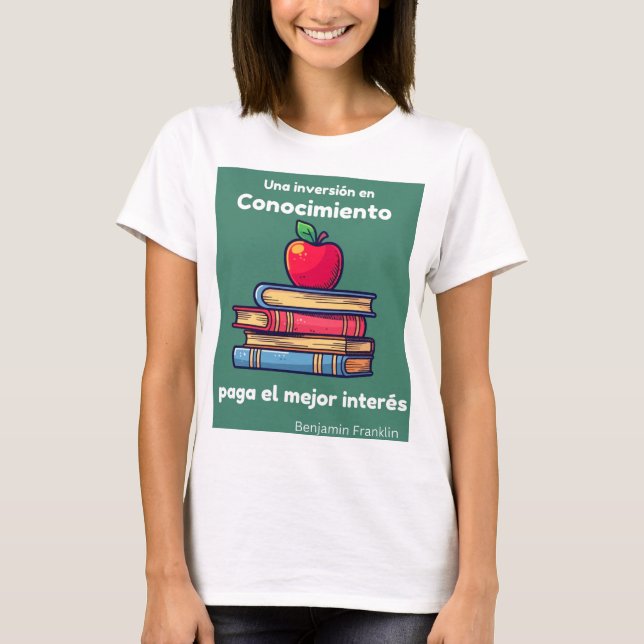 una inversion en conocimiento paga el mejor intern T-Shirt (Vorderseite)