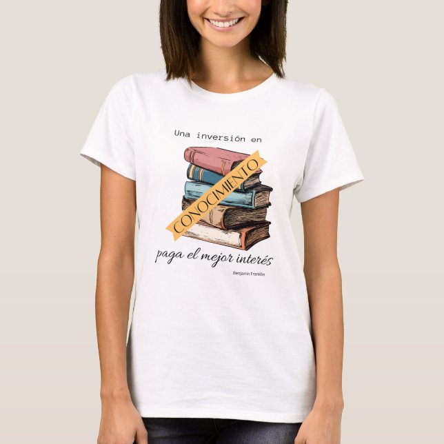 una inversion en conocimiento paga el mejor intern T-Shirt (Vorderseite)