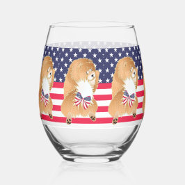 UNABHÄNGIG - Rotes Chow Weinglas Ohne Stiel