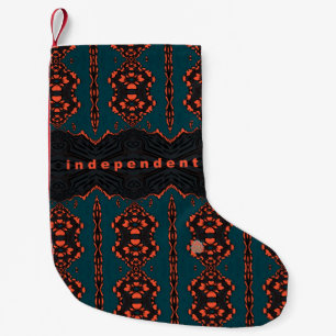 Unabhängig und stolz kleiner weihnachtsstrumpf