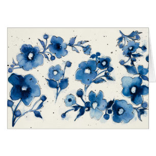 Unabhängige blaue Blüte
