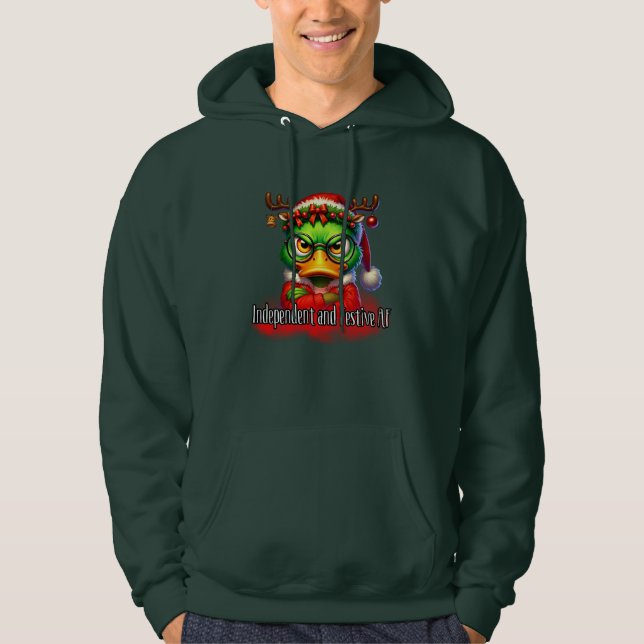 Unabhängige und festliche AF - Funny Christmas Hoodie (Vorderseite)