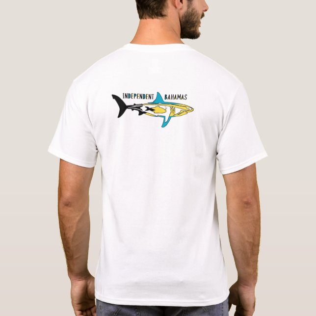 Unabhängiger Bahamas-T - Shirt: Mens-T - Shirt (Rückseite)