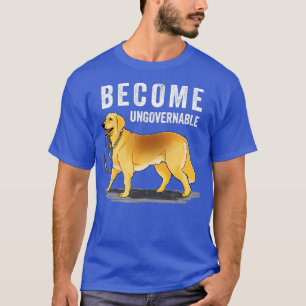 Unabhängiger Hund mit eigener Leine wird zur Ungou T-Shirt