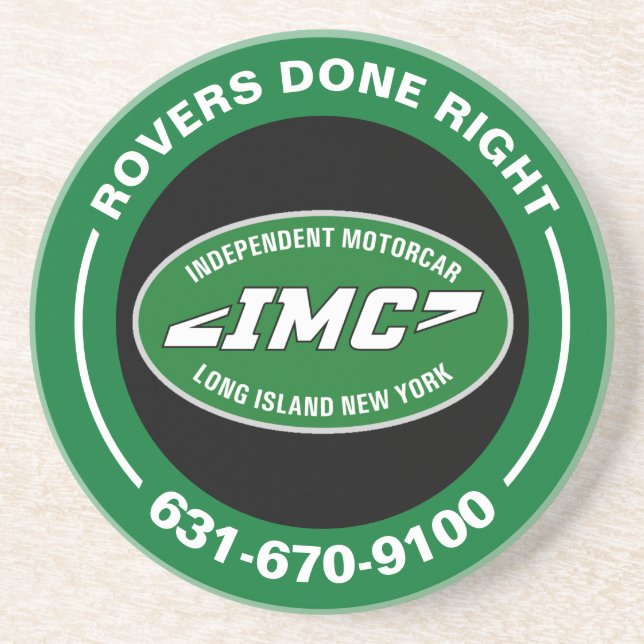 UNABHÄNGIGER MOTORCAR Sandstone-Untersetzer Getränkeuntersetzer (Vorne)