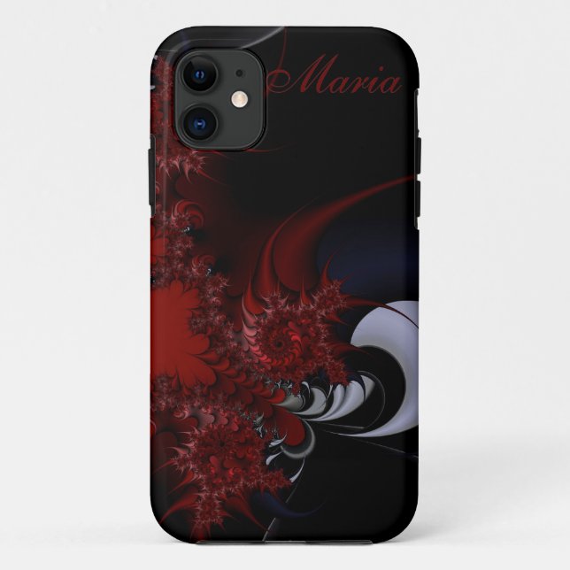 Unabhängiges abstraktes Fraktal Custom iPhone4 Fal Case-Mate iPhone Hülle (Rückseite)