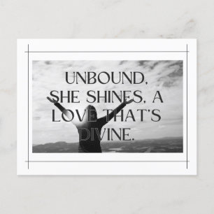 Unabhängiges Frauentag-Design: Ungebunden und gött Postkarte