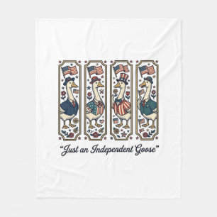Unabhängiges Gans Patriotisches Vintage T-Shirt De Fleecedecke