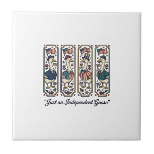 Unabhängiges Gans-patriotisches Vintage-T-Shirt-De Fliese