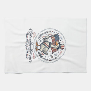 Unabhängiges Gänse-Vintage-Patriotisches-Shirt-Des Geschirrtuch