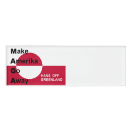 Unabhängiges Grönland Namenschild