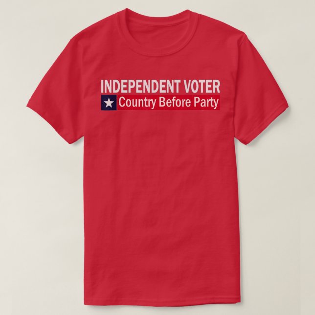 Unabhängiges Wahlland vor Party T-Shirt (Design vorne)