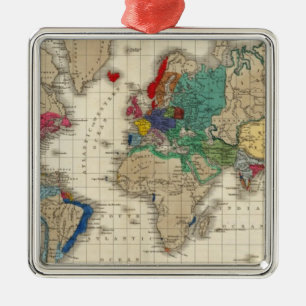 Unabhängigkeit der Staatanzeige 1783 Silbernes Ornament