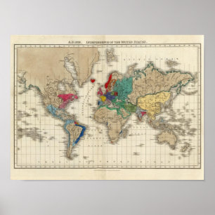 Unabhängigkeit der Staaten 1783 AD Poster