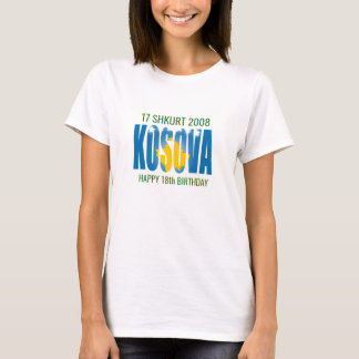 Unabhängigkeit des Kosovos am 18. Geburtstag T-Shirt