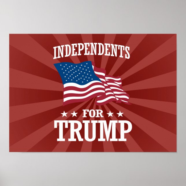 UNABHÄNGIGKEIT FÜR TRUMP POSTER (Vorne)
