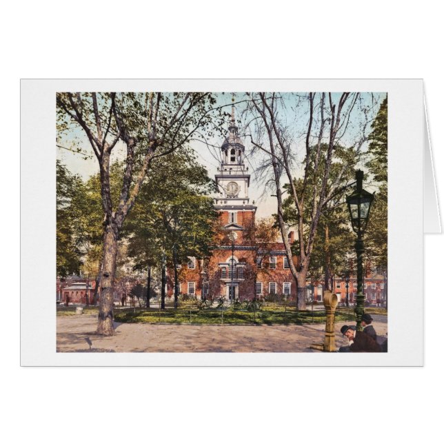 Unabhängigkeit Hall Philadelphia, PA 1900 Vintag (Vorderseite (Horizontal))