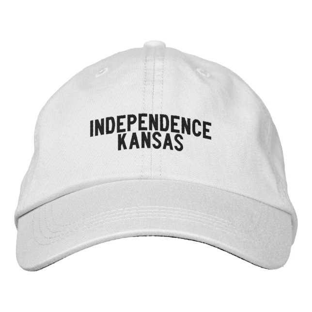 Unabhängigkeit Kansas Hat Bestickte Baseballkappe (Vorderseite)