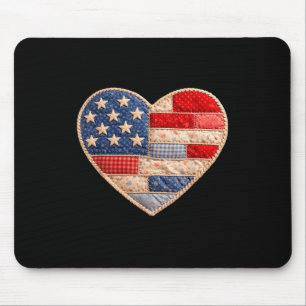 Unabhängigkeit patriotische amerikanische Flagge H Mousepad