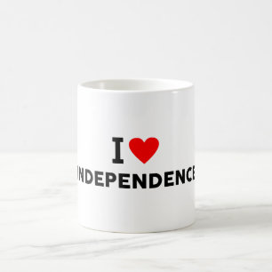 Unabhängigkeit USA vereinigte Staaten Amerika Lieb Kaffeetasse