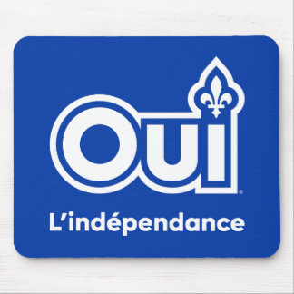 Unabhängigkeit von Quebec OUI Mousepad