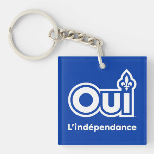 Unabhängigkeit von Quebec OUI Schlüsselanhänger