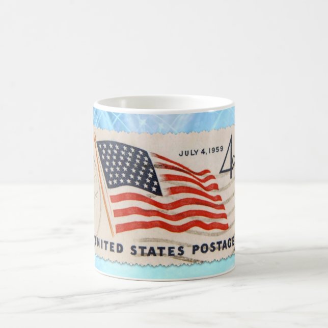 Unabhängigkeits-TagesVintage amerikanische Tasse (Mittel)
