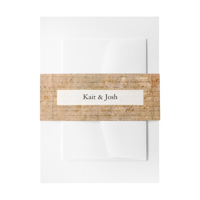 Unabhängigkeitserklärung 📜 1776 Vintag Einladungsbanderole (Vorderseite Beispiel)